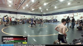 190 lbs Round 3 (4 Team) - Carlos Alvarez, Kiona Benton vs Justin Hilberg, Columbia (Burbank)