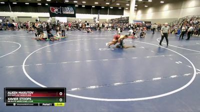 150 lbs Cons. Round 2 - Xavier Stoops, NB Elite Wrestling Club vs Alken Maxutov, 512 Outlaw Wrestling