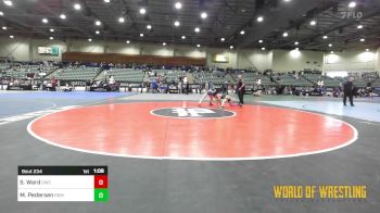 115 lbs Semifinal - Shayna Ward, Durham Wrestling Club vs Mia Pedersen, Redmond High School