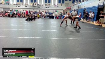 138 lbs Round 2 (4 Team) - Luke Manghisi, Trojan WC vs Aiden Gomez, Dark Knights