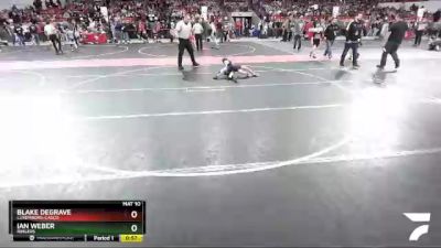 60 lbs Quarterfinal - Blake DeGrave, Luxemburg-Casco vs Ian Weber, Ringers