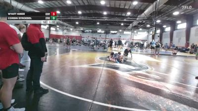 109 lbs Semis & Wb - Wyatt Kiner, Cow Valley vs Corbin Stroebel, Steller Trained Bacara