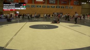 125 lbs Cons. Round 2 - Brandon Peoples, Santa Ana College vs Michael Manzano, Moorpark College