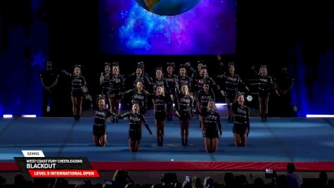 West Coast Fury Cheerleading - Blackout [2026 L5 International Open Semis] 2026 The Cheerleading Worlds