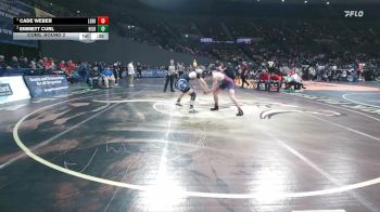 5A Boys 165 lbs Cons. Round 2 - Cade Weber, Lebanon Boys vs Emmett Curl, Hillsboro Boys