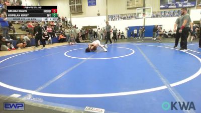 64 lbs Quarterfinal - Nelijah Davis, Black Fox Wrestling Club vs Kopelan Kirby, Tahlequah Wrestling Club