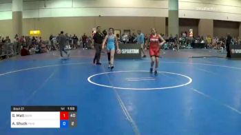 125 lbs Prelims - Gwen Matt, Buckeye Girls vs Ava Shuck, Ponte Vedra