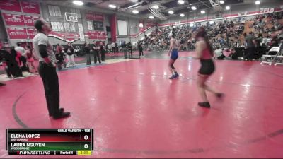 105 lbs Champ. Round 2 - Laura Nguyen, Woodbridge vs Elena Lopez, San Marino