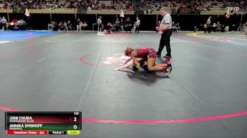 125 lbs Semifinal - Joni Chuka, Montgomery Blair vs Annika Emshoff, Frederick