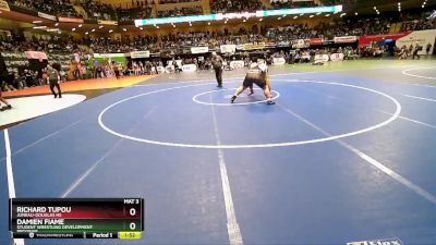 285 lbs Champ. Round 1 - Damien Fiame, Student Wrestling Development Program vs Richard Tupou, Juneau-Douglas HS