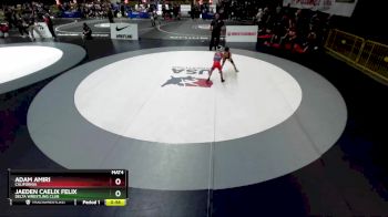 56 lbs Cons. Round 2 - Jaeden Caelix Felix, Delta Wrestling Club vs Adam Amiri, California