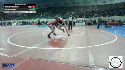 128 lbs Consi Of 32 #2 - Travon Barnes, Mustang Middle School vs Tyler Dawes, Cleveland