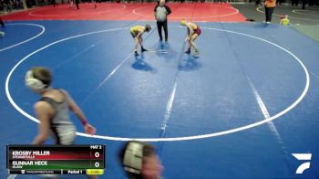 108 lbs Cons. Round 1 - Krosby Miller, Stewartville vs Gunnar Heck, HLWW