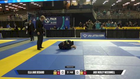 Jade Huxley McConnell vs Ella Jane Desario 2025 Pan Kids Jiu-Jitsu IBJJF Championship