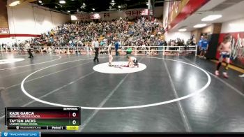 98 lbs Semifinal - Tayten Jacks, Lander Middle School vs Kade Garcia, Worland Middle School