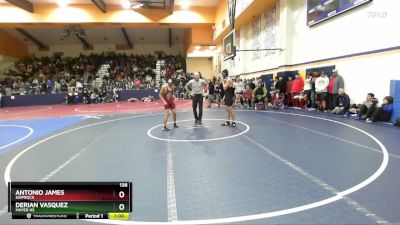 138 lbs Cons. Round 4 - Antonio James, Shiprock vs Derian Vasquez, Mayer HS