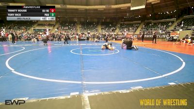 88 lbs 3rd Place - Trinity Rouse, 951 Wrestling Club vs Tory Rice, Prodigy Elite Wrestling