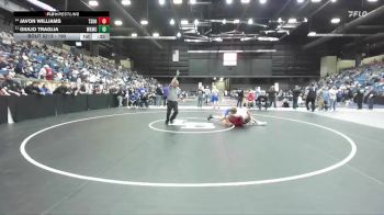 190 lbs Cons. Round 1 - Javon Williams, Tecumseh - Shawnee Heights HS vs Giulio Traglia, Wichita-Kapaun Mt. Carmel