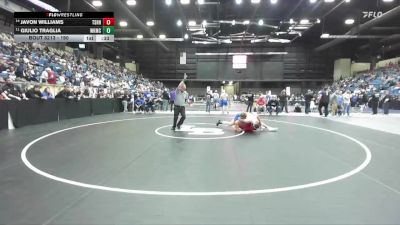 190 lbs Cons. Round 1 - Javon Williams, Tecumseh - Shawnee Heights HS vs Giulio Traglia, Wichita-Kapaun Mt. Carmel