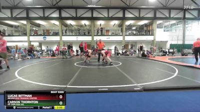 172-184 lbs Semifinal - Lucas Bittman, Relentless Training Center vs Carson Thornton, Mt Zion Kids WC