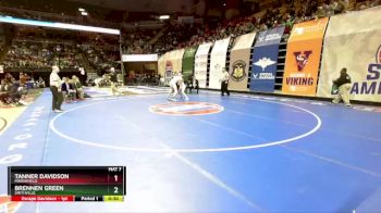 144 Class 3 lbs 5th Place Match - Brennen Green, Smithville vs Tanner Davidson, Marshfield