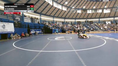 165 lbs Cons. Round 3 - Jacob Vasquez, Cloud County Community College vs AJ Almanza, Barton