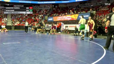 1A-215 lbs Cons. Round 2 - Donavon Farrell, Denver vs Ryan Baer, Osage