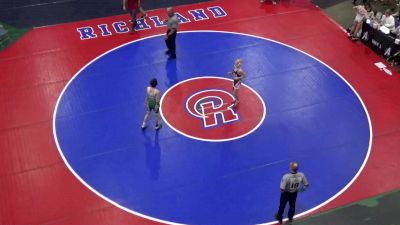 96 lbs Round Of 64 - Gabe Clinger, Redbank Valley vs Cael Musser, Ephrata