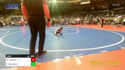 40 lbs Consolation - Waylon Pearson, Barnsdall Youth Wrestling vs Timmy Wakefield, Young Guns