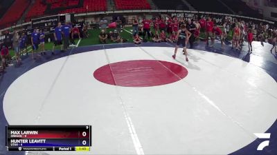 94 lbs Placement Matches (8 Team) - Max Larwin, Oregon vs Hunter Leavitt, Utah