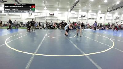 114-125 lbs Quarterfinal - Annalise Humphreys, WV vs Kyelie Conrath, PA