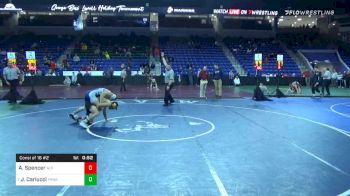 132 lbs Consolation - Ayden Spencer, Alvirne vs Jake Carlucci, Franklin