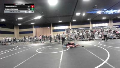 157 lbs Round Of 64 - Carter Burak, Cats WC vs Ekamjyot Mann, Team Bc