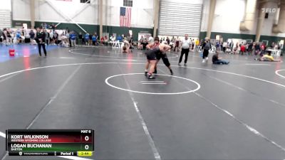 285 lbs Quarterfinal - Kort Wilkinson, Western Wyoming College vs Logan Buchanan, Barton