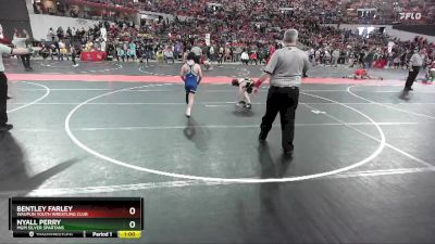 95 lbs Cons. Round 2 - Bentley Farley, Waupun Youth Wrestling Club vs Nyall Perry, MGM Silver Spartans