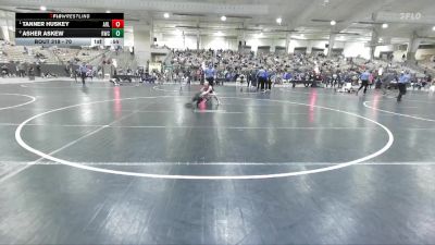 70 lbs Quarterfinal - Tanner Huskey, Seymour Youth Wrestling Club vs Asher Askew, Rabbit Wrestling Club