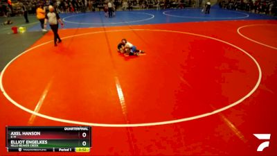 61 lbs Quarterfinal - Axel Hanson, K-M vs Elliot Engelkes, Hills-Beaver Creek