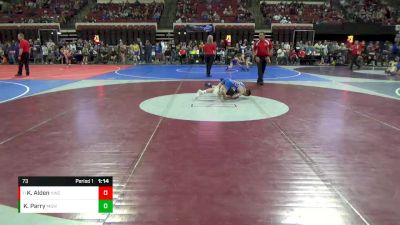 73 lbs Semifinal - Kain Alden, Heights Wrestling Club vs Kyler Parry, Mt Spokane Wrestling