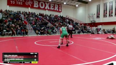 149 lbs Champ. Round 2 - Kellen Kolka, Umpqua Community College Un vs Alexander Barajas, Big Bend