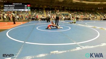 60 lbs Quarterfinal - Titus Trujillo, Raw Wrestling Club vs Finley Lister, Coweta Tiger Wrestling