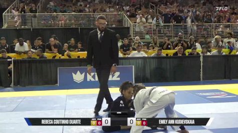 Emily Ann Kudievskaia vs Rebeca Coutinho Duarte 2025 Pan Kids Jiu-Jitsu IBJJF Championship