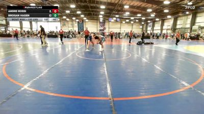 132 lbs Consi Of 64 #1 - Andre Rossi, FL vs Brogan Hagen, KS