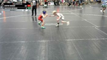 40 lbs Round 3 - Grayson Krysiak, Ground Zero vs Austin Durant, Morris Fitness Wrestling