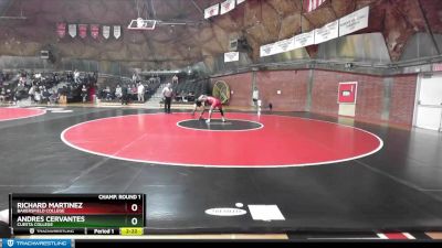 125 lbs Champ. Round 1 - Richard Martinez, Bakersfield College vs Andres Cervantes, Cuesta College