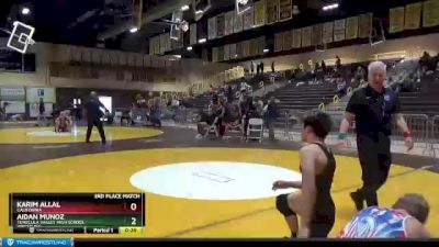 120 lbs 3rd Place Match - Karim Allal, California vs Aidan Munoz, Temecula Valley High School Wrestling
