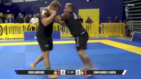 Edwin Gabriel R. Garcia vs Brock Anderson 2025 Pan IBJJF Jiu-Jitsu No-Gi Championship