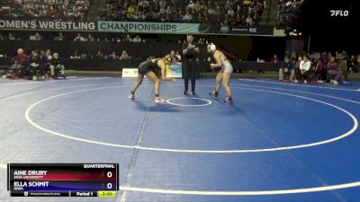 143 lbs Quarterfinal - Aine Drury, King University vs Ella Schmit, Iowa