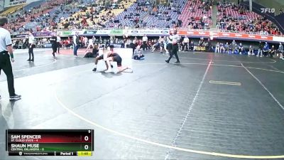 133 lbs Semis & 3rd Wb (16 Team) - Shaun Muse, Central Oklahoma vs Sam Spencer, St. Cloud State