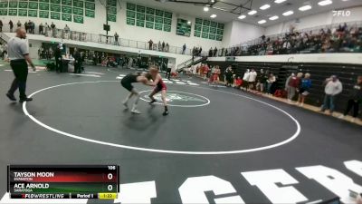 106 lbs Semifinal - Ace Arnold, Saratoga vs Tayson Moon, Evanston