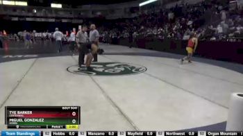 5A 138 lbs Champ. Round 1 - Tye Barker, Centennial vs Miguel Gonzalez, Hobbs